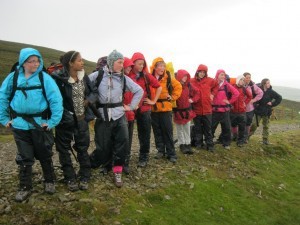 Making our way up Snaefel