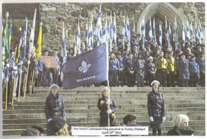Centennial Flag travels to the Northern Hemisphere - Finland