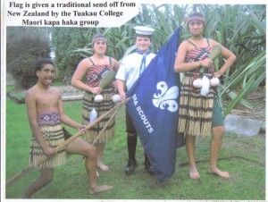 Centennial Flag departs New Zealand