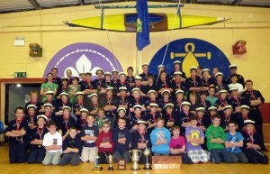 All Malahide Wednesday night scouts and crews on board the maindeck