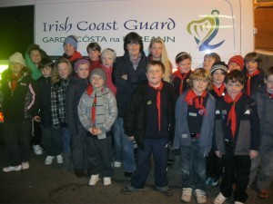 Cubs get ready for guided tour.