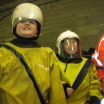 Checking out safety equipment