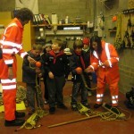 Preparing safety throw lines