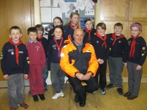Cubs with Station Officer