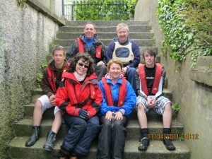 Scouts and leaders from Bray , Howth and Malahide Sea Scouts who completed Advance oars