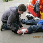 Broken leg!