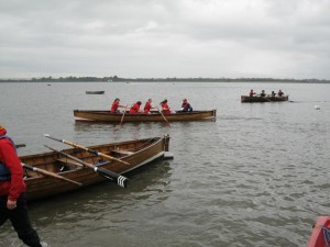 Rowing crewd get ready for next race at Broadmeadow, Malahide