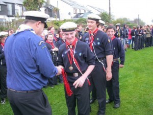 Malahide u14 crew presented  their medals