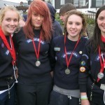 Malahide neala crew celebrate their win at the Sea Scout rowing regatta