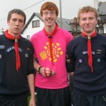 Malahide under 20 pair oar cox skiff crew. 1st place