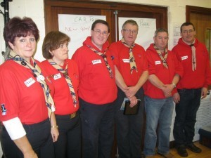 The Scouting Ireland training team who came to town