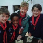 Cub Leader Caroline O'Brien with the Tuesday night cubs