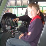 At the controls