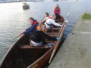 Coxswain Shauna Doyle with boats crew from Neala troop