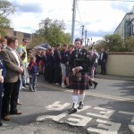 Piper leads the launch at Malahide Sea Wall,Co.Dublin