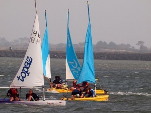 "Topaz" , "Pico" at Sea Scout sailing regatta on Broadmeadow 