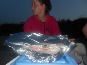 Backwoods cooking on Hare Is.Roaring Water Bay
