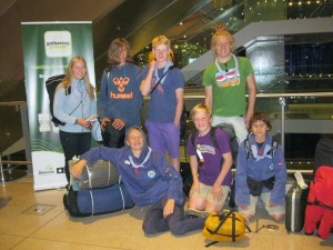 Arrival of Danish crew