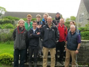 Members of Malahide Sea Scout Group with Alex Baring (Lord Ravelstoke)