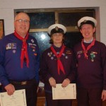 Congratulations to Scouters Alan Johns, Elaine Dunne and Pat Moyne on been awarded Woodbeads
