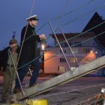 Arrival of the Peace Light on board Scout Ship Zawisza Czarny