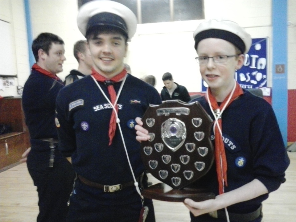 Skipper Colgan presents seaman of the year