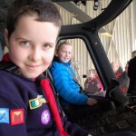 at the controls at Baldonnel Aerodrome