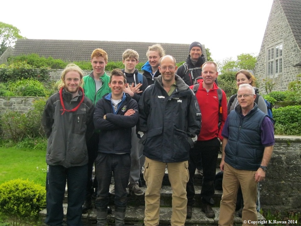 Members of Malahide Sea Scout Group with Alex Baring (Lord Ravelstoke)