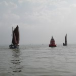 Sailing out towards the North Sea from Antwerp
