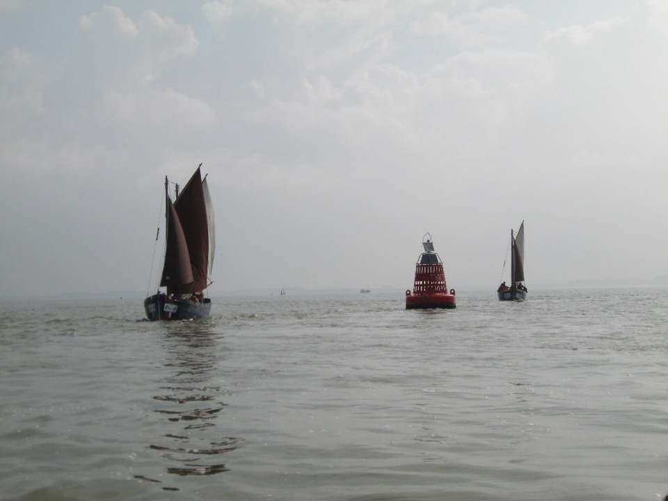 Sailing out towards the North Sea from Antwerp