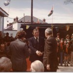 Official opening of "Lions Den" May 1975 by Mr.Eamonn Andrews