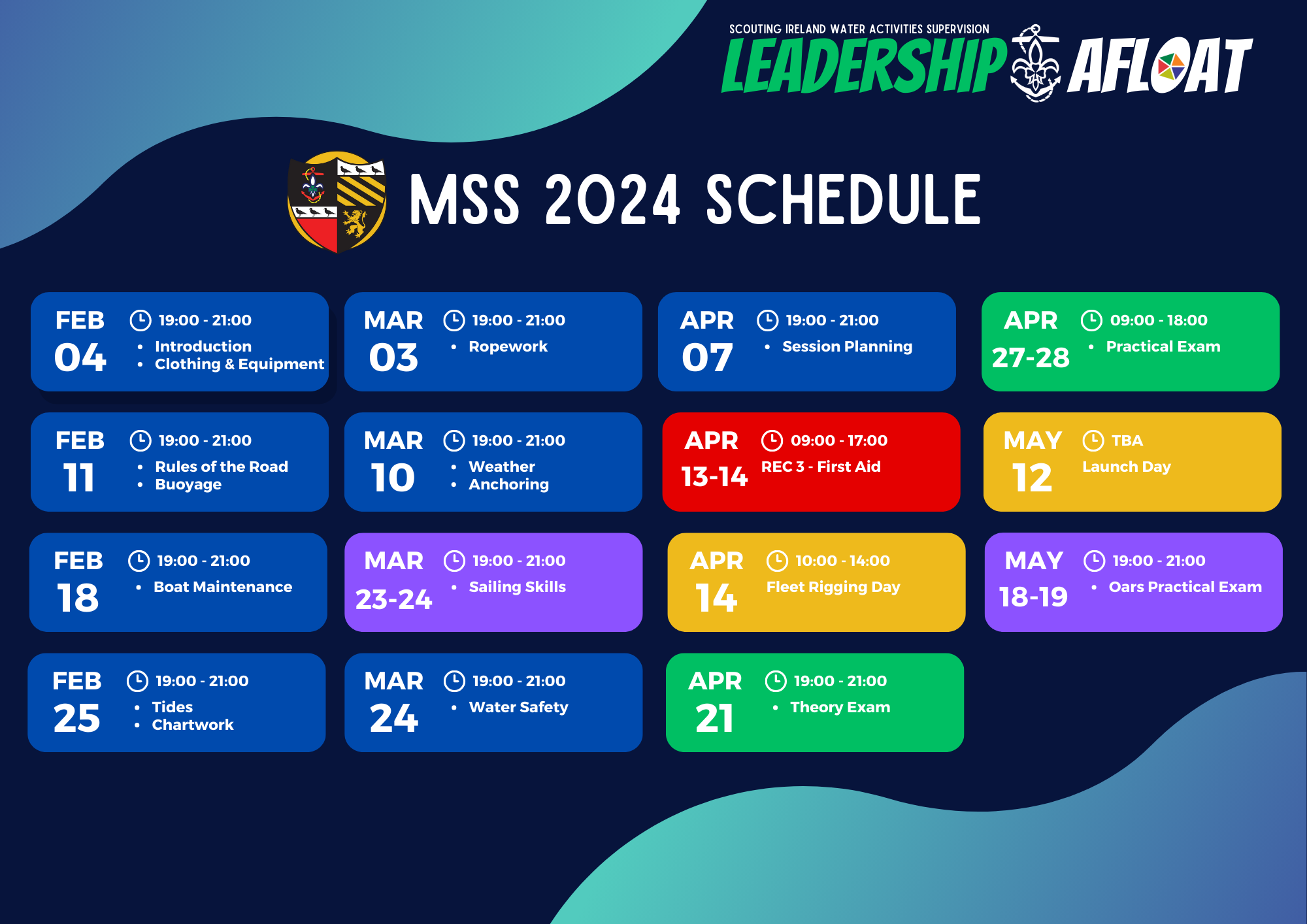 Leadership Afloat Single Session Signup Here